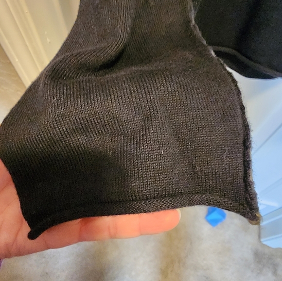 Carbon 2 Cobalt Men's Gloaming Sweater Size Medium Cotton Cashmere Blend Black - Picture 6 of 7